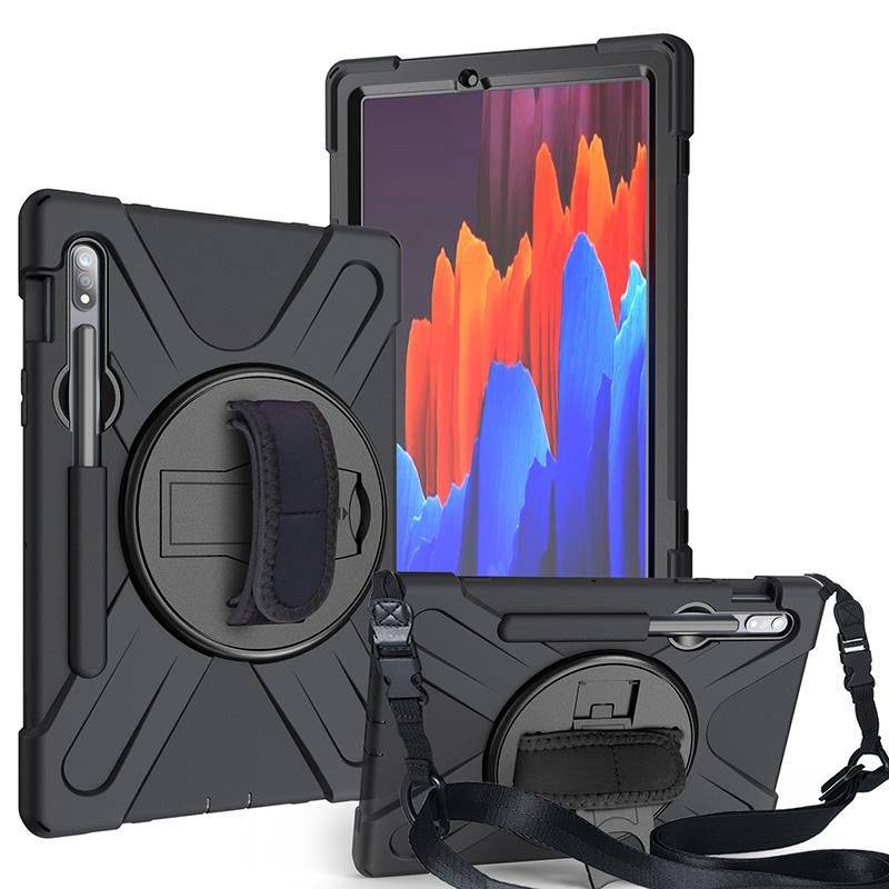 eSTUFF ES681844-BULK custodia per tablet 31,5 cm [12.4] Cover Nero (AUSTIN Defender Case Samsung - Galaxy Tab S7+/S8+ wi-1