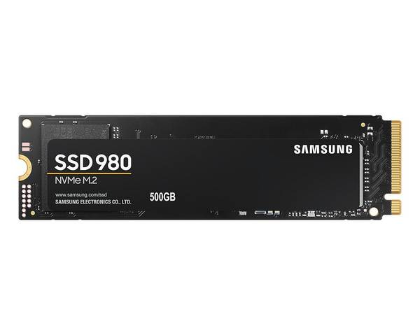 Samsung 980 MZ-V8V500BW - SSD - verschlüsselt - 500 GB - intern - M.2 2280 - PCIe 3.0 x4 (NVMe)