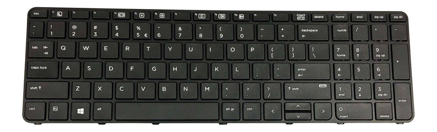 HP Ersatztastatur Notebook - mit Touchpad - TL: Niederländisch, QWERTY-0