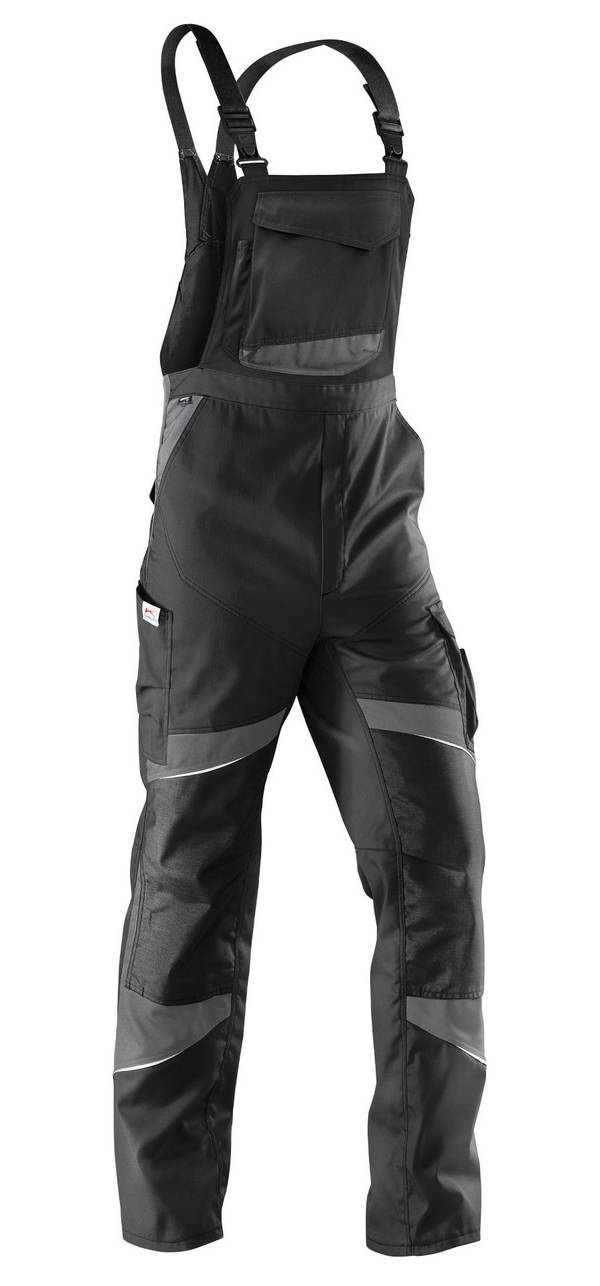 KÜBLER ACTIVIQ Latzhose, schwarz/anthrazit, 44