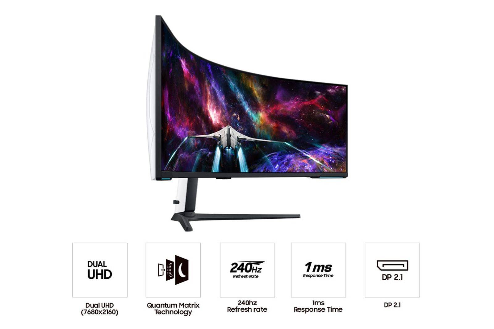 Gaming Monitor G95NC - 57" 7680 x 2160 7680 x 2160 / DUHD / 57" / 1000cd/m2-4