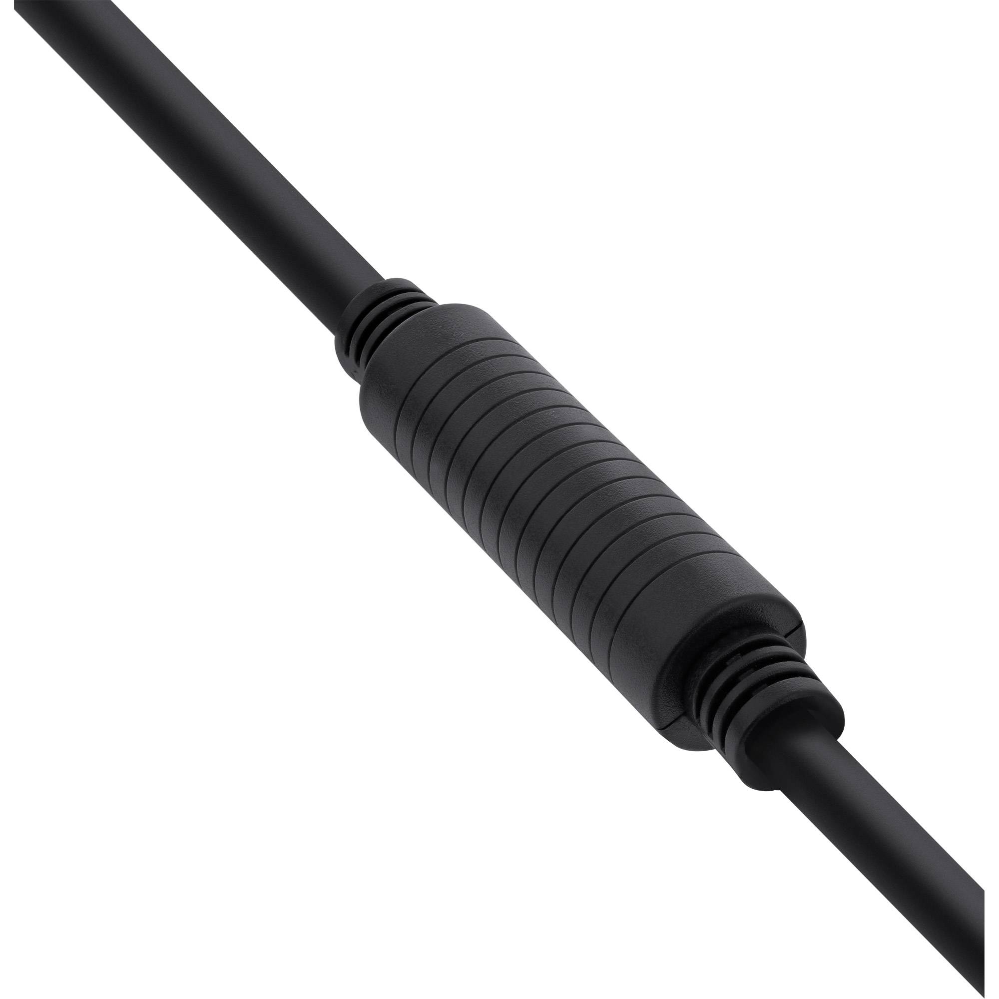 InLine® HDMI-High Speed Kabel mit Eth., ST / ST, aktiv, schwarz / gold, 40m-3