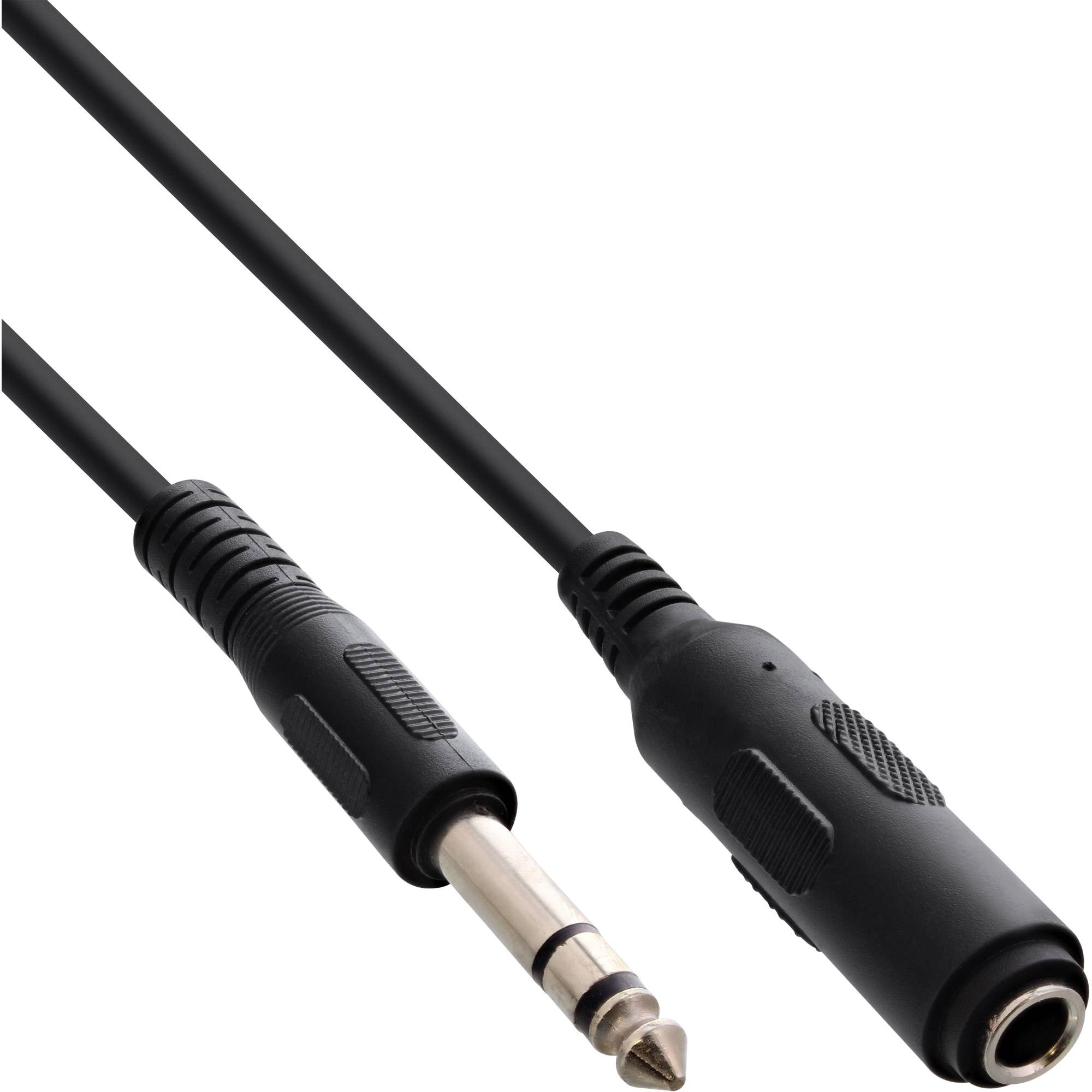InLine® Klinkenverlängerung, 6,3mm Klinke Stecker / Buchse, 5m, Stereo-0