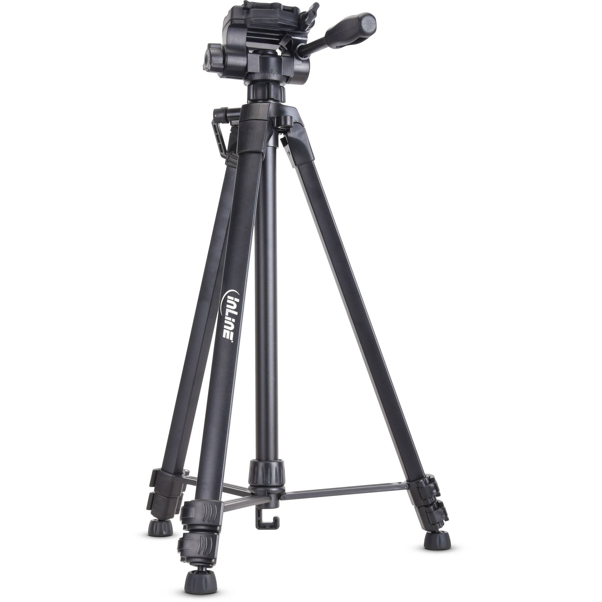 InLine® Stativ für Digitalkameras und Videokameras, Aluminium, schwarz-2