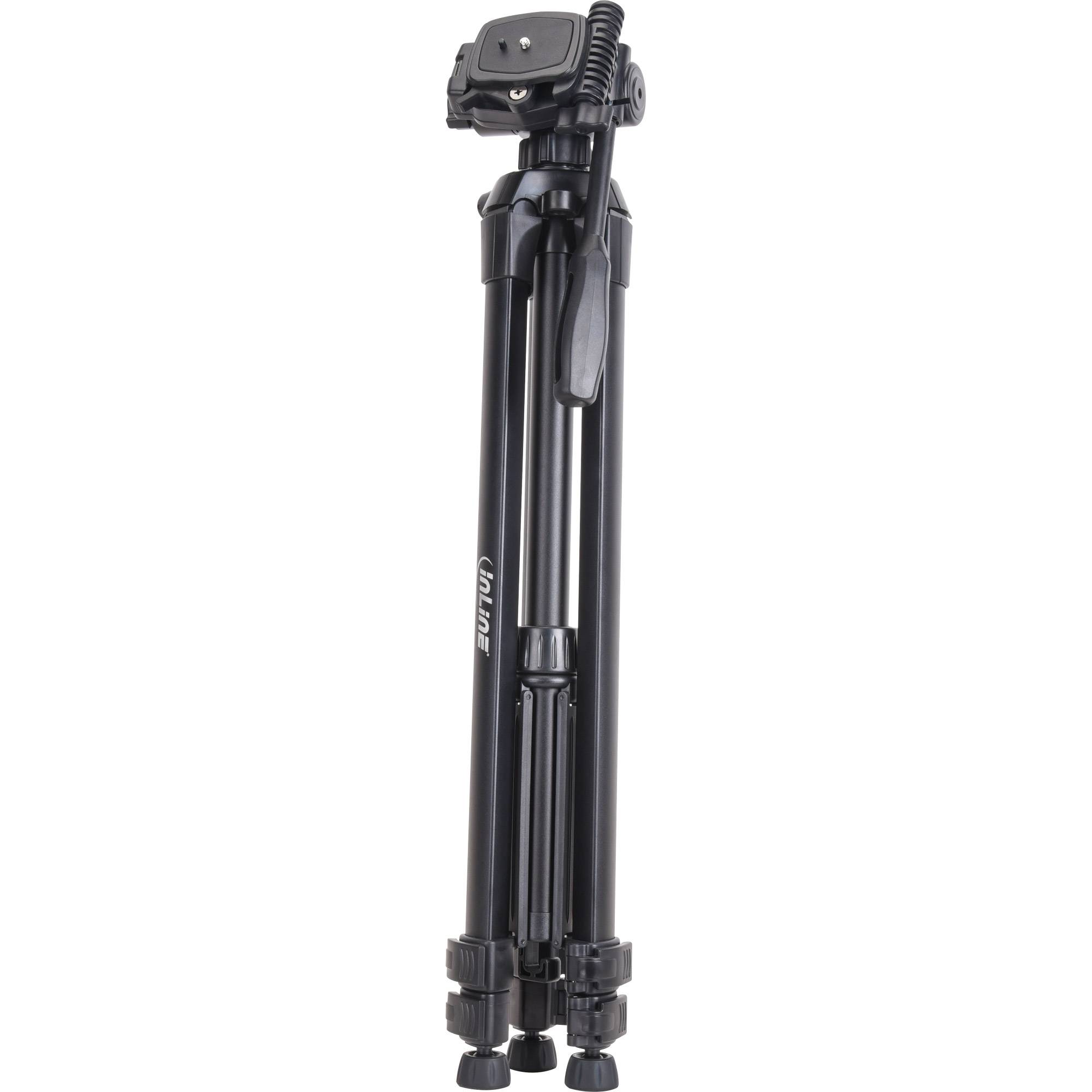 InLine® Stativ für Digitalkameras und Videokameras, Aluminium, schwarz-3