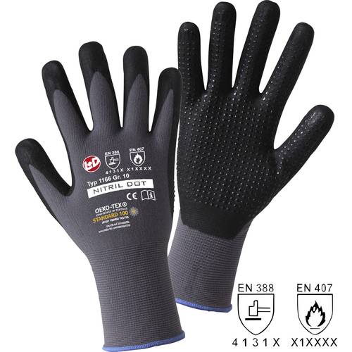 Thumbnail - Leipold Doehle NITRIL DOT 1166-11 Nylon Arbeitshandschuh Größe (Handschuhe): 11, XXL EN 397 CAT II 1 Paar