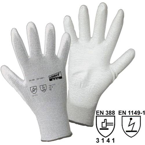 Thumbnail - Leipold Doehle ESD Nylon/Carbon-PU 1171-7 Nylon Arbeitshandschuh Größe (Handschuhe): 7, S EN 388, EN 511 CAT II 1 St.