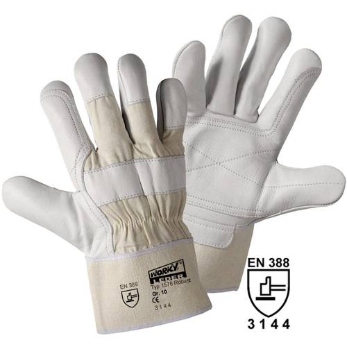 Thumbnail - Leipold Doehle Robust 1576 Rindnarbenleder Arbeitshandschuh Größe (Handschuhe): 10, XL EN 388:2016 CAT II 1 Paar