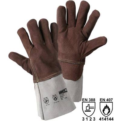 L+D worky SABATO 1807 Spaltleder Hitzeschutzhandschuh Größe (Handschuhe): Universalgröße EN 397   CAT III 1 Paar