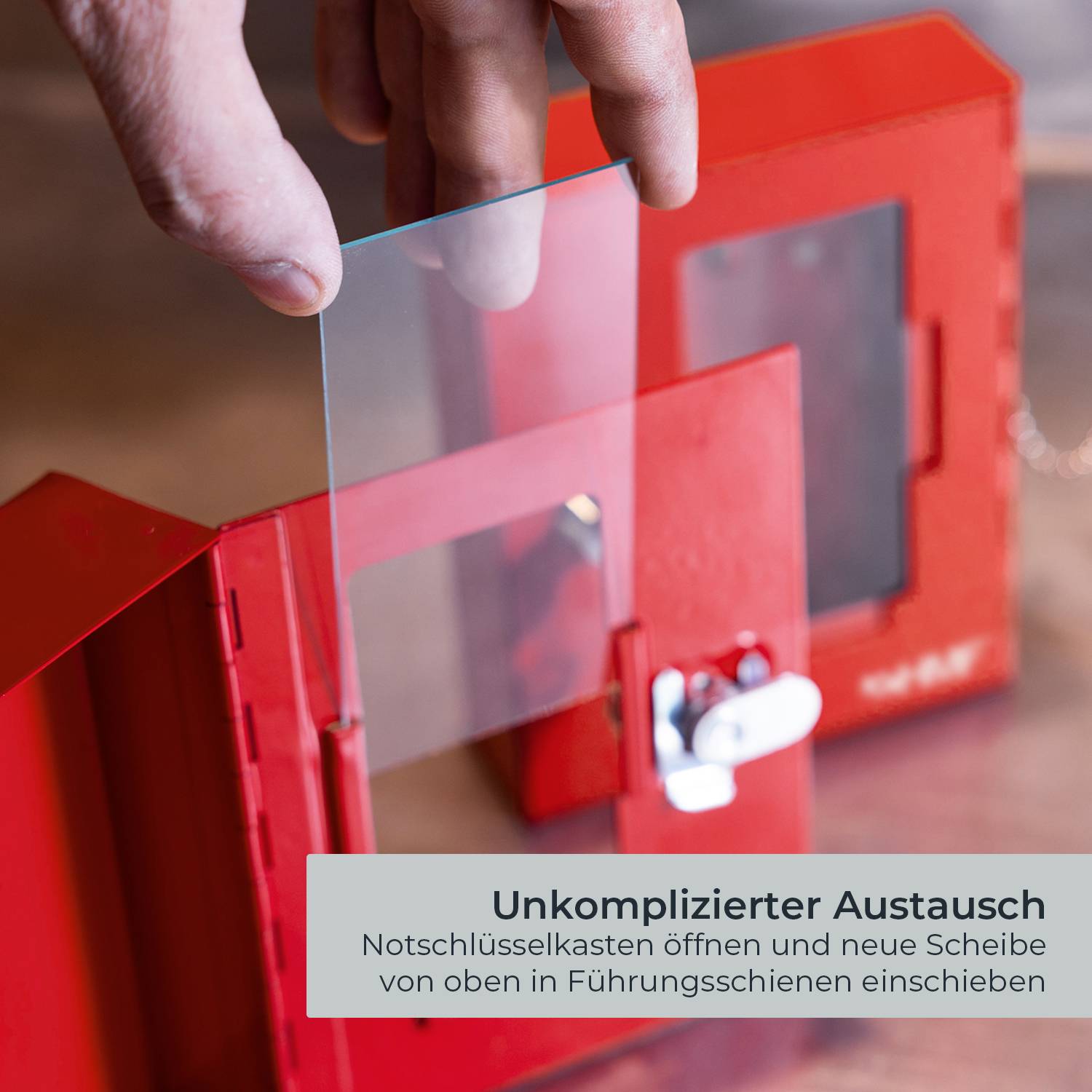 HMF 1022 Glasscheibe für Notschlüsselkasten-2