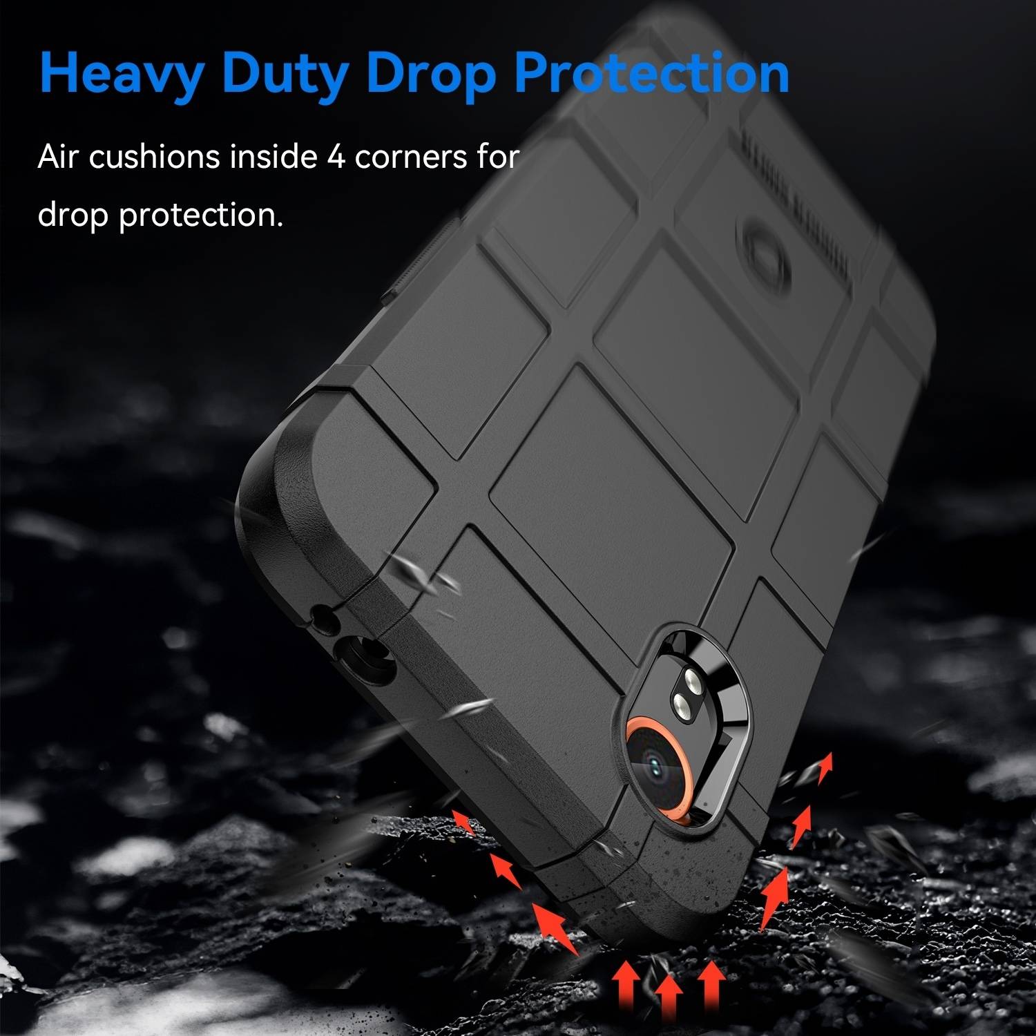Für Samsung Galaxy XCover 7 Rugged Shield Schock TPU Schutz Hülle Case Schwarz-2