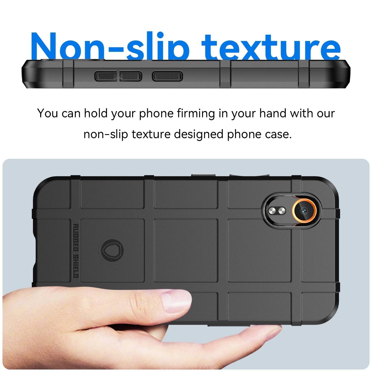 Für Samsung Galaxy XCover 7 Rugged Shield Schock TPU Schutz Hülle Case Schwarz-3