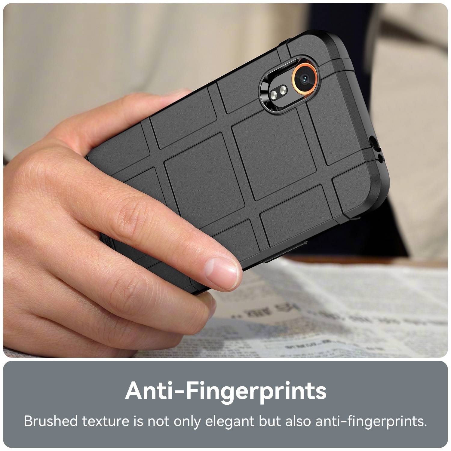 Für Samsung Galaxy XCover 7 Rugged Shield Schock TPU Schutz Hülle Case Schwarz-4