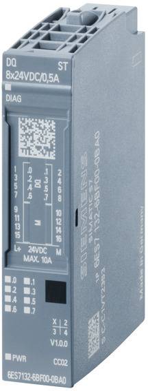 Siemens 6ES7132-6BF00-0CA0 - SIMATIC ET 200SP, digitales Ausgangsmodul, DQ 8x 2-1