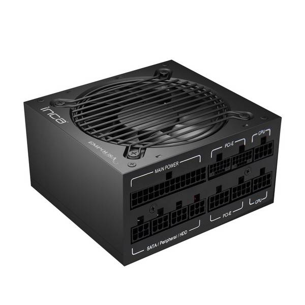 INCA IPS-850XN Silent Power Supply Kompatibel mit dem neuesten ATX 12V V2.3 Standard Der extrem leise 120-mm-Lüfter
