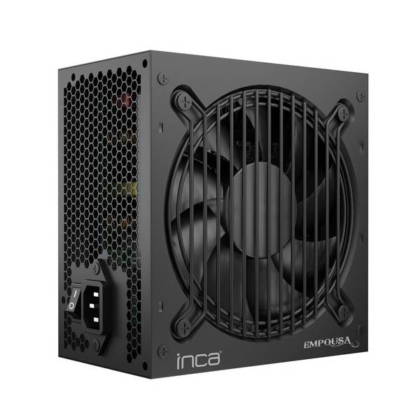 INCA 650W Bronze Netzteil für PC 120-mm-Lüfter mit Schutzfunktionen Schwarz