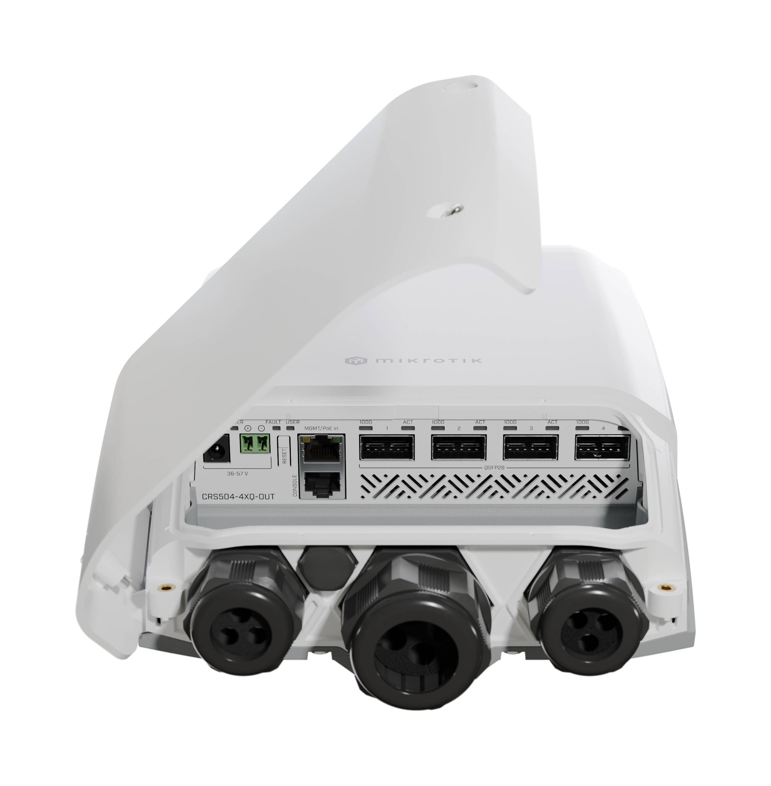 MikroTik CRS504-4XQ-OUT - Switch - 4 x 100 Gigabit QSFP28 - wandmontierbar - obe-3