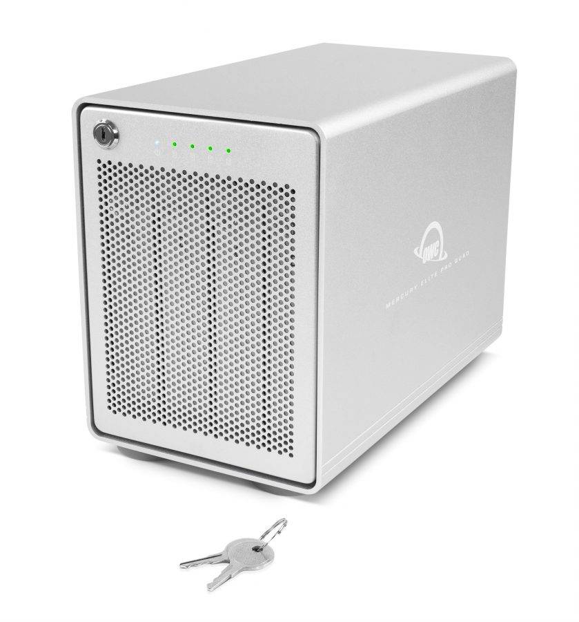 OWC Mercury Elite Pro Quad, HDD-Gehäuse, 2.5/3.5", Serial ATA III, USB Anschluss, Silber-1