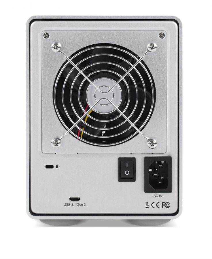 OWC Mercury Elite Pro Quad, HDD-Gehäuse, 2.5/3.5", Serial ATA III, USB Anschluss, Silber-3