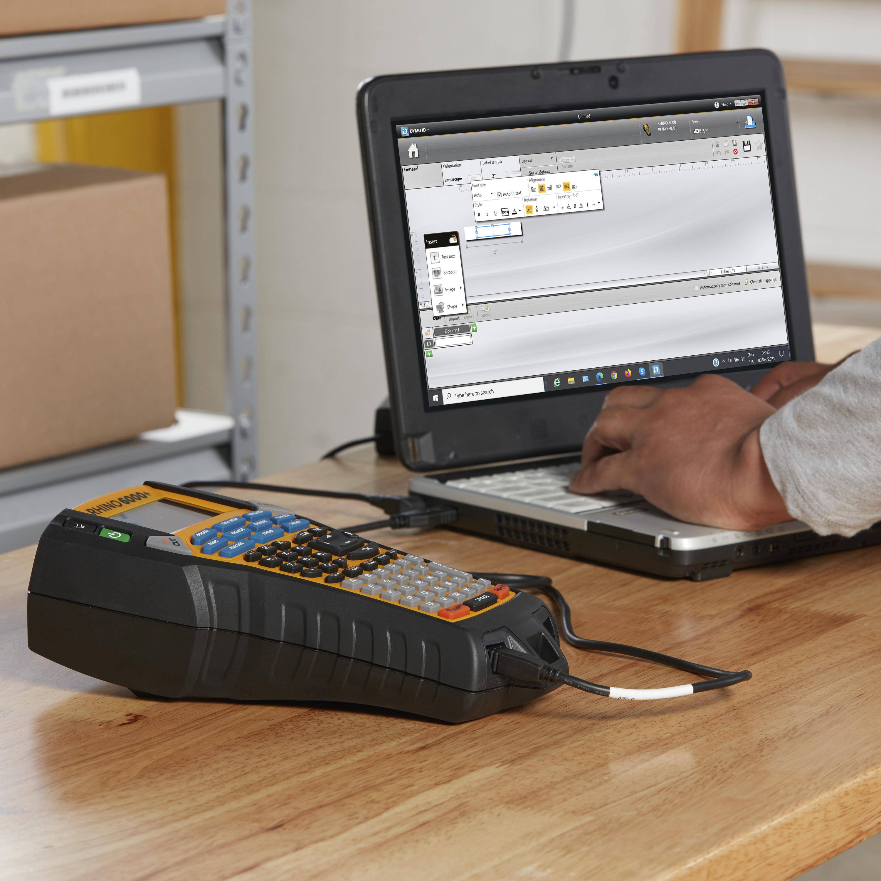 Dymo Rhino 6000+ ABC Beschriftungsgeraet - PDA-2