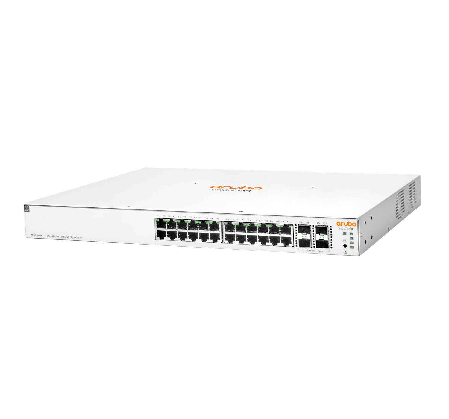 HPE Networking Instant On 1930 24G Class4 PoE 4SFP/SFP+ 370W Switch - Switch - L3 - managed - 24 x 10/100/1000 (PoE)-1