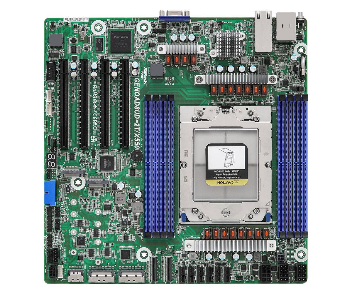 ASRock Mainboard micro-ATX Sockel SP5 Single Micro/Mini/Flex-ATX DIMM PCI-Express-0