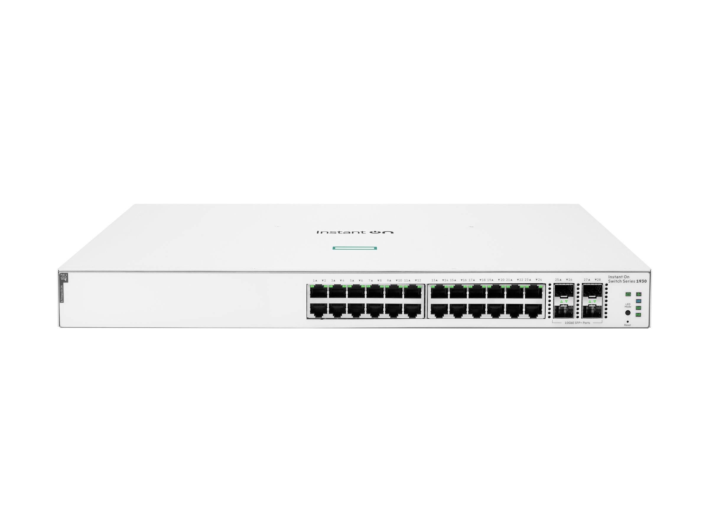 HPE Networking Instant On 1930 24G Class4 PoE 4SFP/SFP+ 195W Switch - Switch - L3 - managed - 24 x 10/100/1000 (PoE)-2