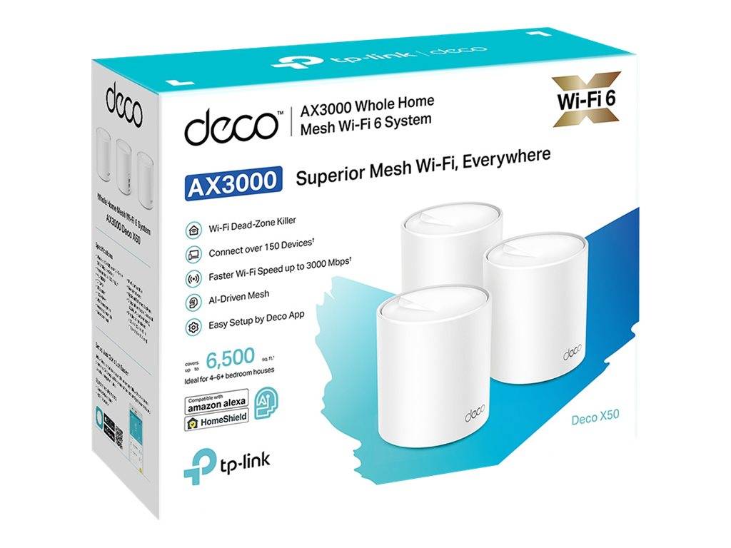 TP-LINK Deco X50 - WLAN-System - (3 Router) --1