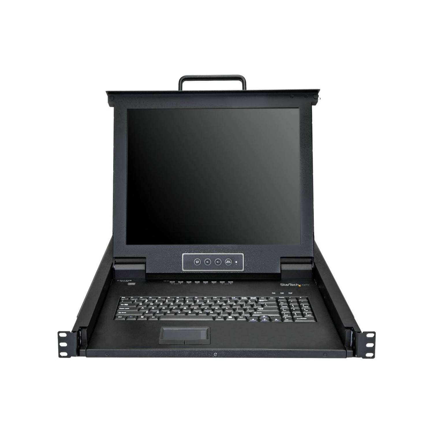 StarTech.com 8 Port Rack KVM Konsole mit 1,8 m Kabeln - US Tastatur(QWERTY), Int-1