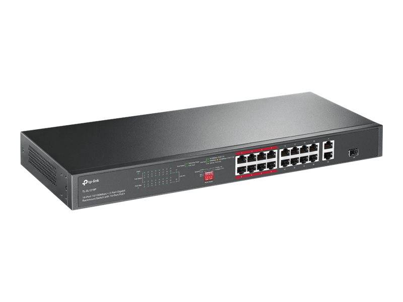 TP-LINK JetStream TL-SL1218P - V1 - Switch - unmanaged - 16 x 10/100 (PoE+)-3