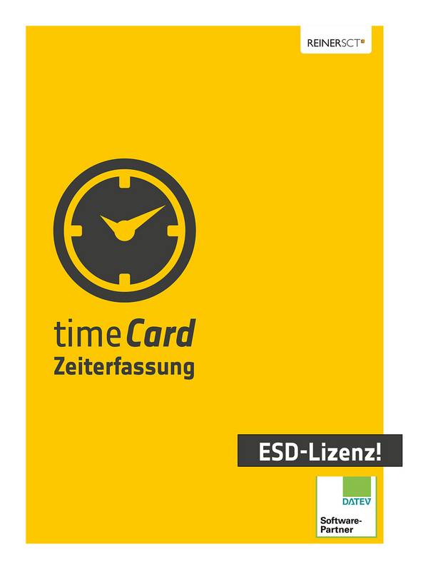 ReinerSCT Reiner SCT Jahreslizenz timeCard Zeiterfassung, 10 MA, ESD, 1 Jahr, 1 Lizenz(en),
