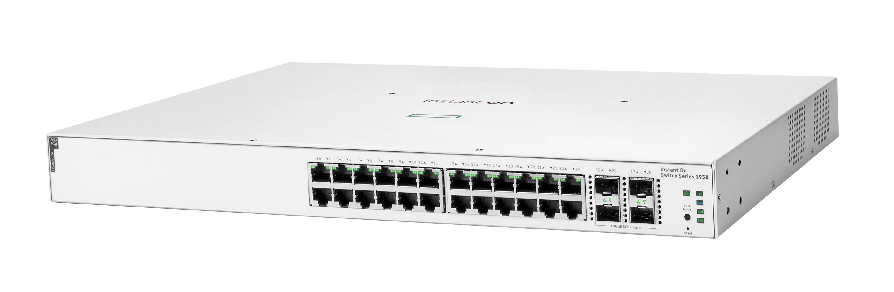 HPE Aruba Instant On 1930 24G Class4 PoE 4SFP/SFP+ 370W Switch - Switch - L3 - m-1