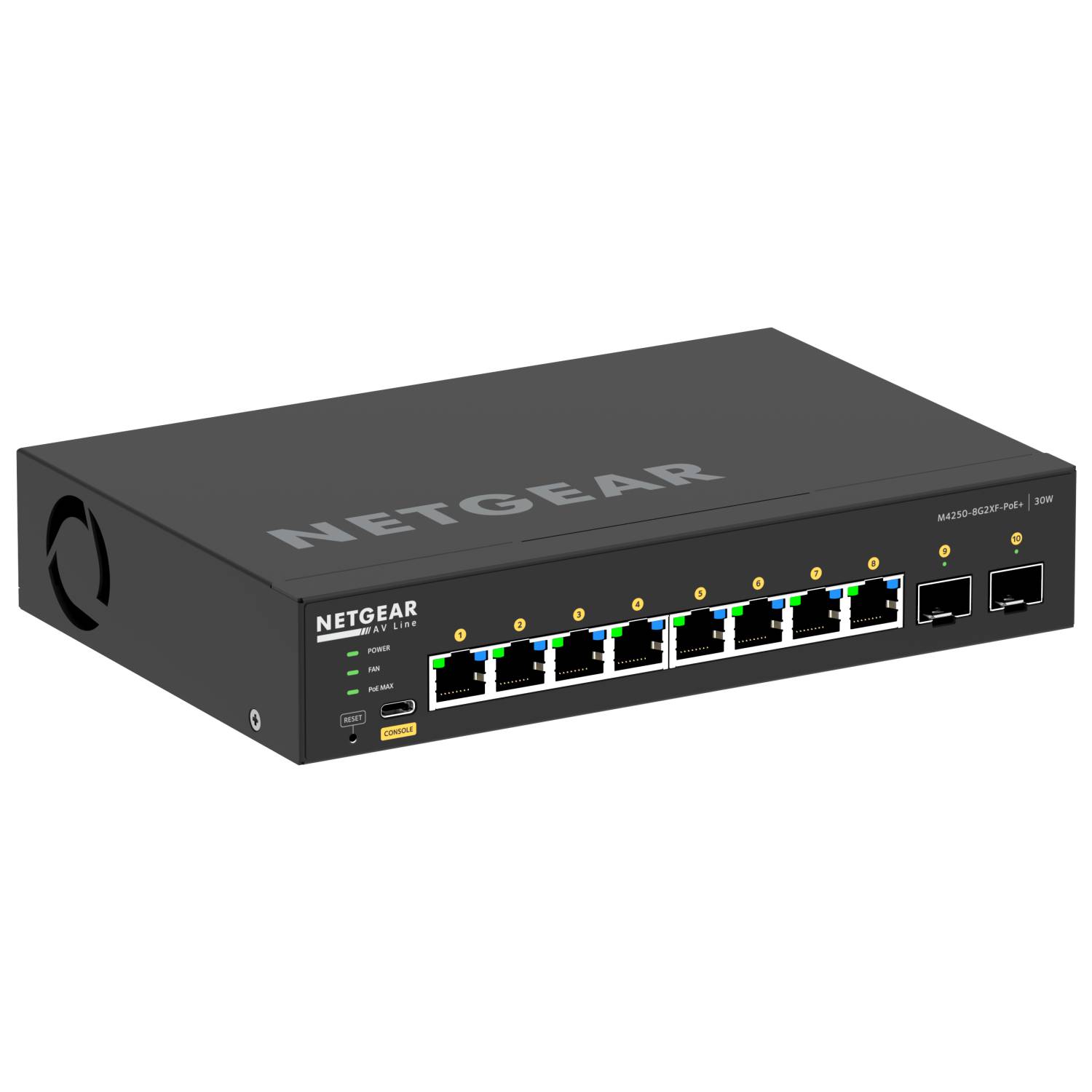 Netgear 10PT M4250-8G2XF-POE+ Switch 8-Port Managed-1