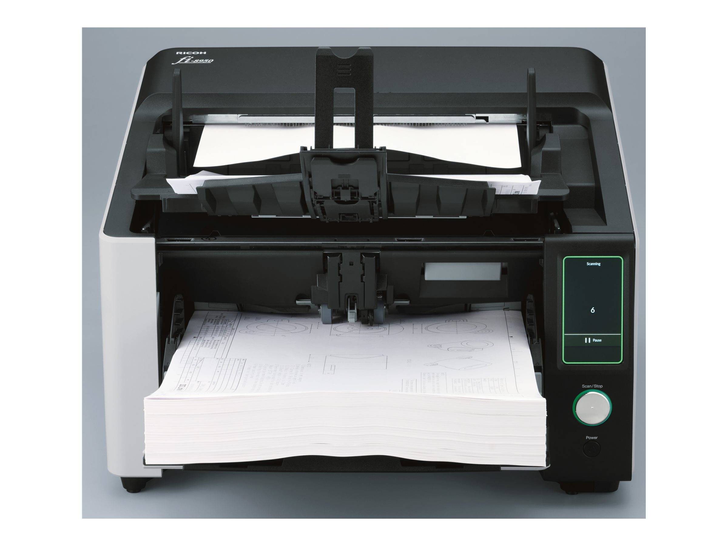 Ricoh fi-8950 - Dokumentenscanner - Dual-CIS - Duplex - 305 x 431.8 mm - 600 dpi x 600 dpi - bis zu-1