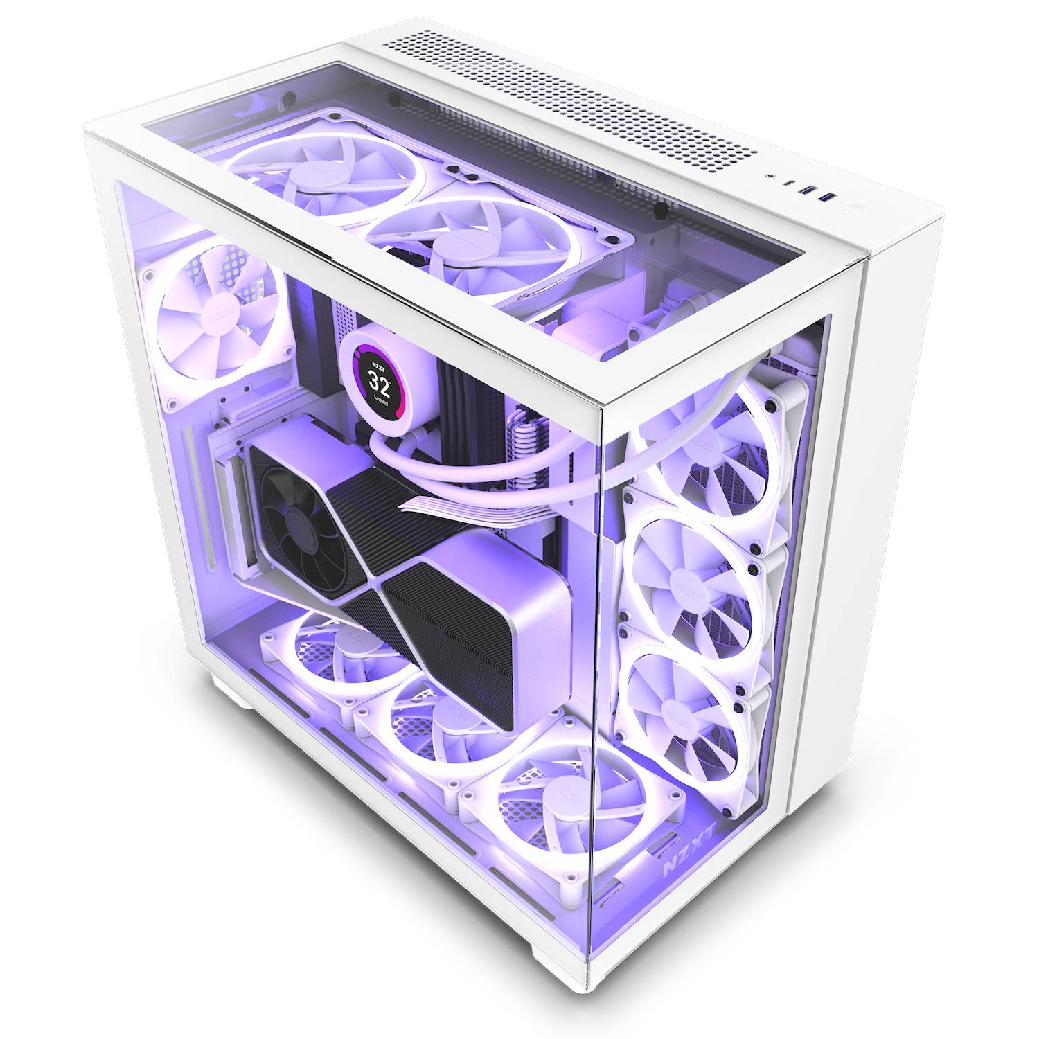 NZXT H series H9 Elite - Mid tower - ATX - Seitenteil mit Fenster (gehärtetes Glas)-1