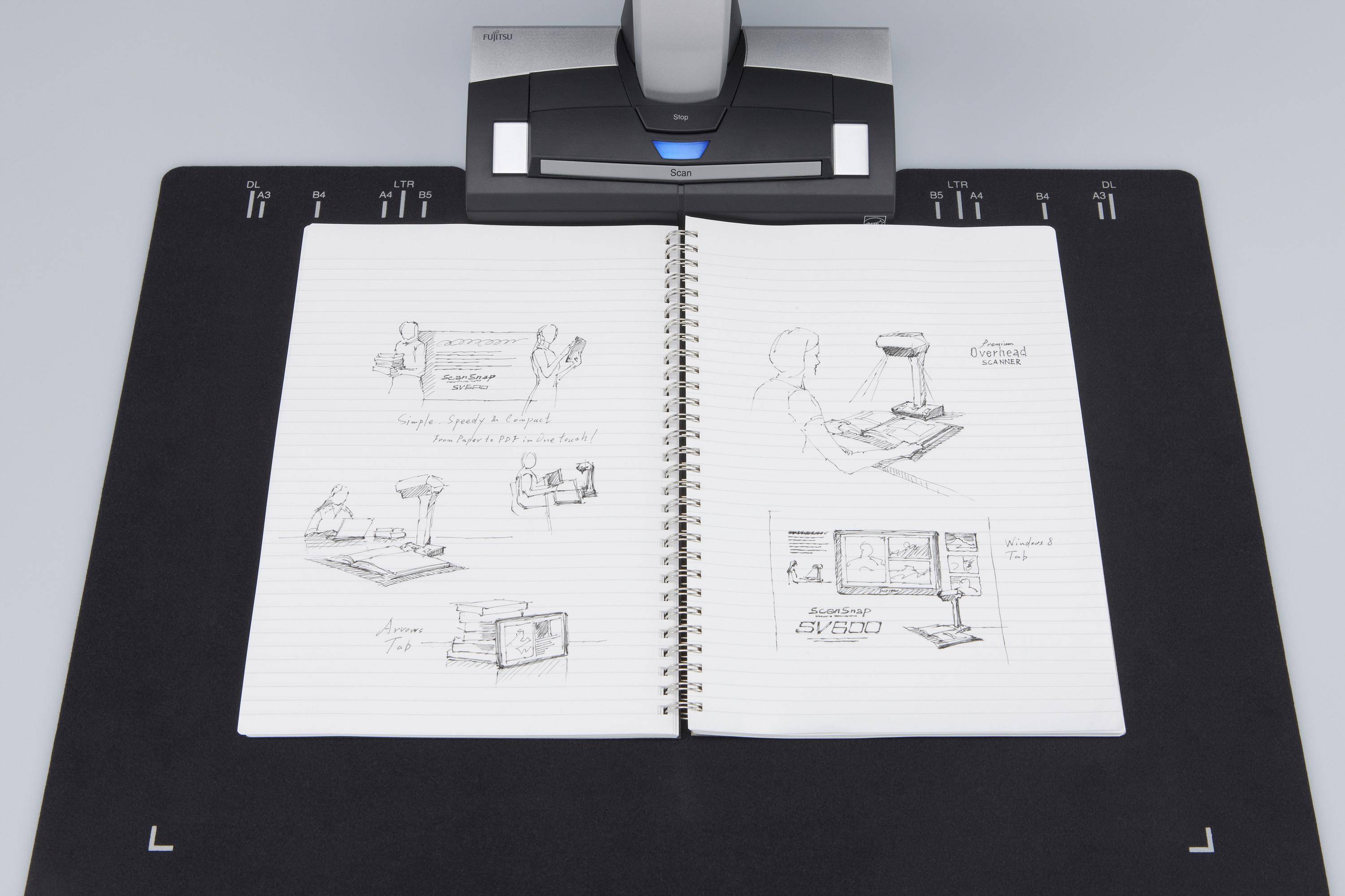 Ricoh Fujitsu ScanSnap SV600 - Overhead-Scanner - CCD-4