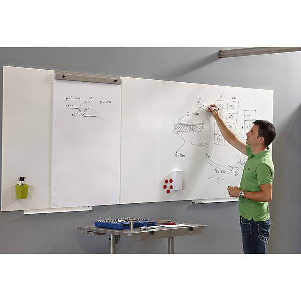 Whiteboard Skincolor PRO-Version - Stahlblech beschichtet BxH 750 x 1150 mm weiß. Jakob Maul GmbH 49900249-3