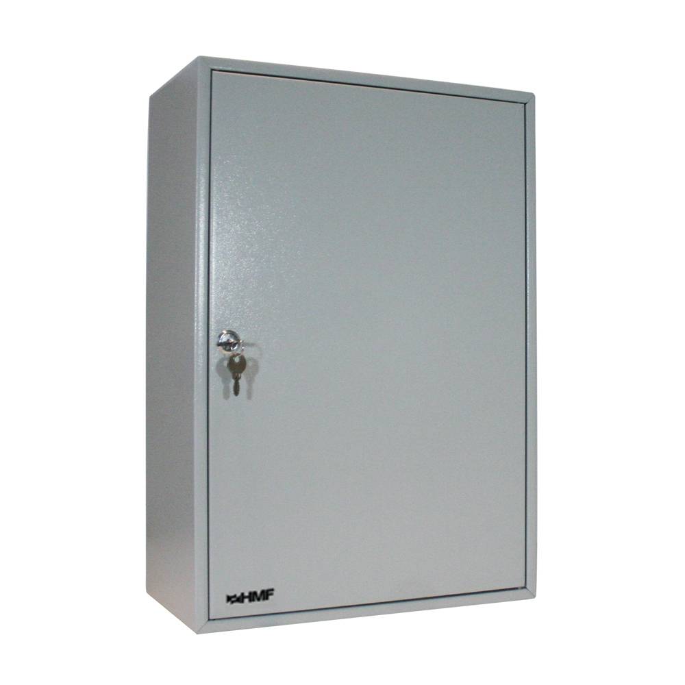 HMF Schlüsselschrank groß aus Stahl für Büro, Verwaltung oder Fuhrpark, 300 Schlüsselhaken, 55 x 38 x 20,5 cm, Lichtgrau-2