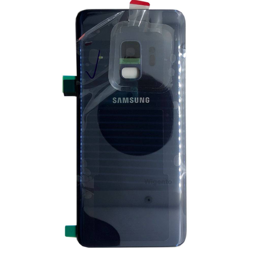 Samsung GH82-15865D Akkudeckel Deckel für Galaxy S9 G960F + Klebepad Blau Neu-1