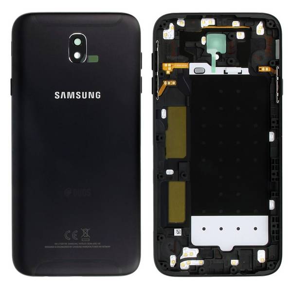 Samsung GH82-14448A Akkudeckel Deckel für Galaxy J7 J730F 2017 Duos Schwarz Neu