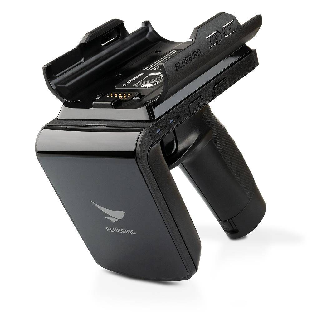 Bluebird RFR900-WA Handheld RFID Scanner, EF500R, Pistolenhalter-Griff, schwarz, OHNE Akku-0