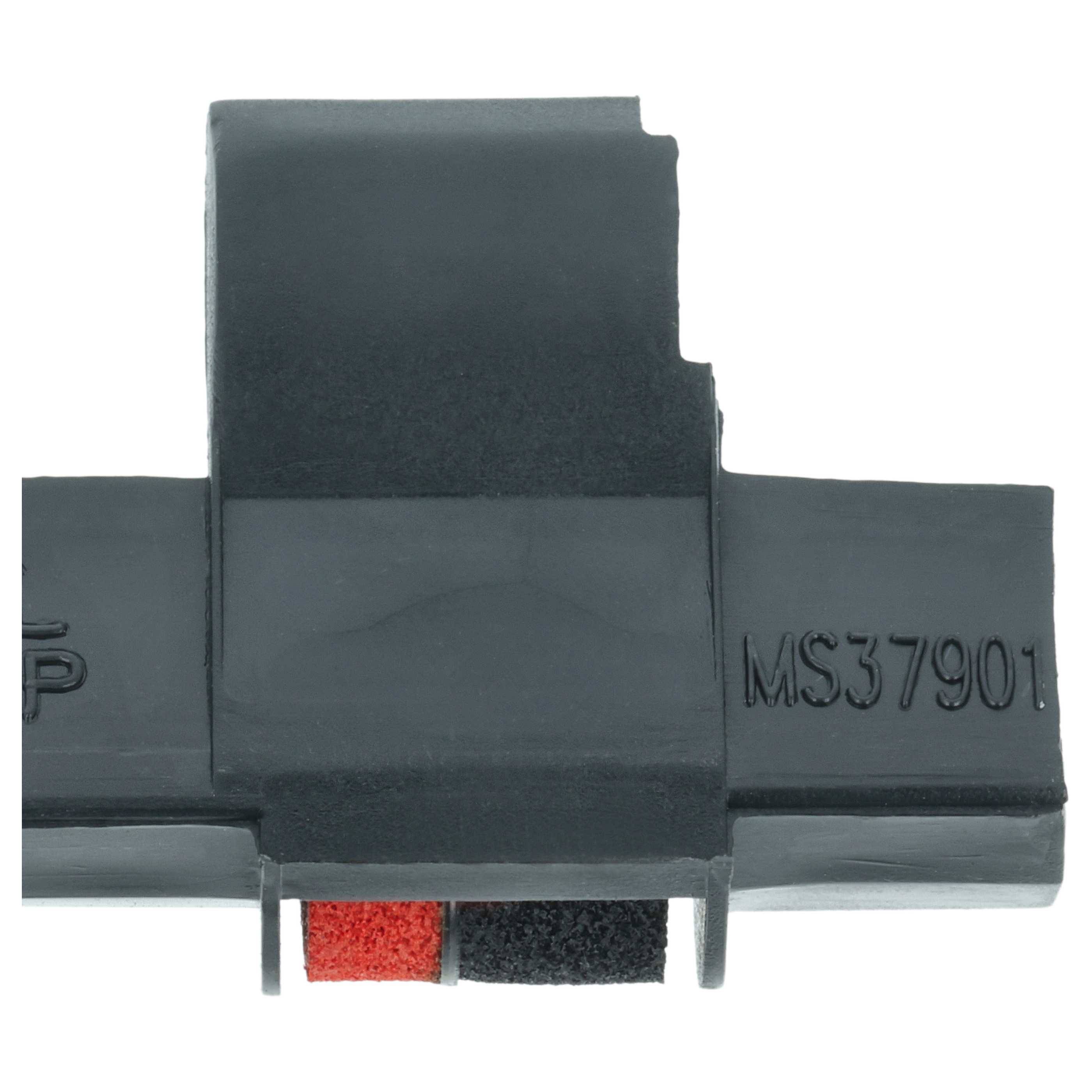 vhbw Farbrolle Tintenrolle kompatibel mit Kasse | Rechner Casio HR110S, HR120T, HR170L, HR18, HR21 Ersatz für IR40T, GR-3