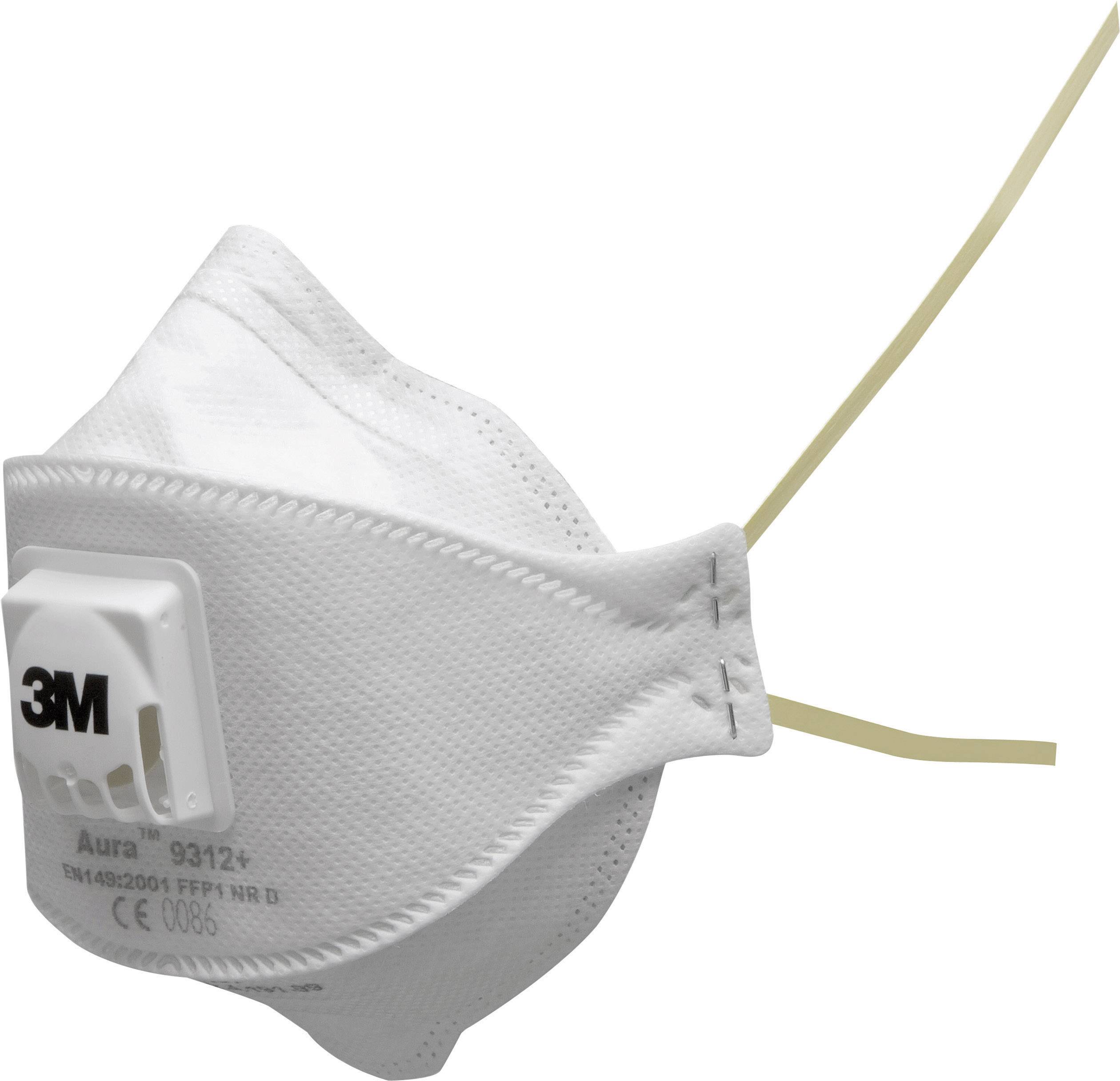 3M Aura™ 9312+ 9312+OLD Feinstaubmaske mit Ventil FFP1 D 10 St. EN 149:2001, EN 149:2009 DIN 149:2001, DIN 149:2009-0