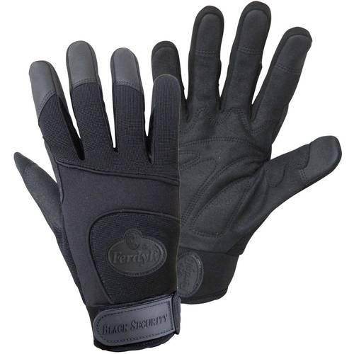 Thumbnail - FerdyF. BLACK SECURITY Mechanics 1911-7 Clarino®-Kunstleder Montagehandschuh Größe (Handschuhe): 7, S EN 388 CAT II 1 Pa...