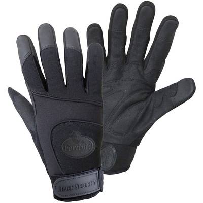 FerdyF. BLACK SECURITY Mechanics 1911-7 Clarino®-Kunstleder Montagehandschuh Größe (Handschuhe): 7, S EN 388   CAT II 1 