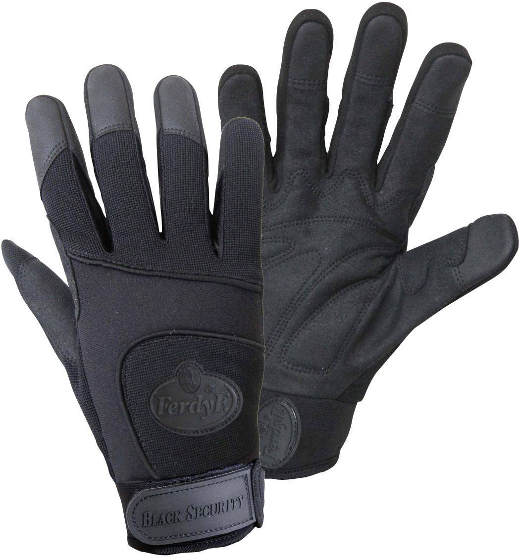 Arbeitshandschuhe Schutzhandschuhe Montagehandschuhe aus Kunstleder XXL Schwarz