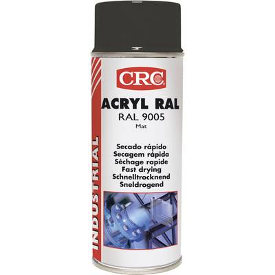 CRC Acryl Ral 9005 31075-AA Acryllack Schwarz (matt) RAL-Farbcode 9005 400 ml