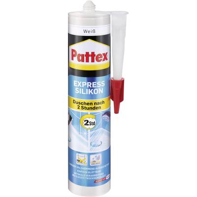 Pattex EXPRESS Silikon Herstellerfarbe Weiß PFESW 300 ml