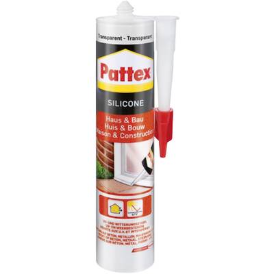 Pattex Haus & Bau Silikon Herstellerfarbe Transparent PFHBT 300 ml