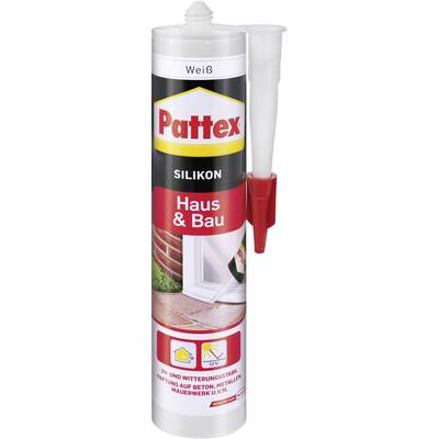Pattex Haus & Bau Silikon Herstellerfarbe Weiß PFHBW 300 ml